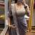 Wine chiffon hand embroidery full stitch up to 42 inch saree with blouse