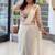 White faux georgette booti work full stitch up to 42 inch saree with blouse