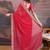 Embroidered Bandhani Saree With Blouse Piece