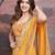 Bandhani Design Embroidered Saree With Blouse Piece