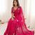 Ethnic Motif Embroidered Satin Heavy Work Saree with Embroidered Unstitched blouse