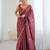 Embellished Party Wear Pure Chiffon Heavy Work Saree with Matching Blouse