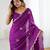 Floral Embellished Sequinned Chiffon Saree with blouse 