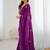 Floral Embellished Sequinned Chiffon Saree with blouse 