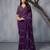 Floral Embroidered Sequinned Saree with blouse