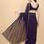 Women Wine Solid Georgette Saree with Blouse Piece