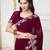 Embroidered Poly Georgette Saree