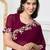 Embroidered Poly Georgette Saree