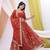 Rust Red Art Silk Embroidered & Sequin Lehenga Choli Set with Dupatta 