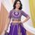 Purple Art Silk Heavy Embroidered & Sequined Lehenga Choli Set with Dupatta