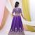 Purple Art Silk Heavy Embroidered & Sequined Lehenga Choli Set with Dupatta