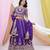 Purple Art Silk Heavy Embroidered & Sequined Lehenga Choli Set with Dupatta