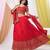  Red Embroidered Art Silk Ready-to-Wear Lehenga Choli with Dupatta