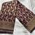 wine silk blend banarasi saree with unstitched blouse piece