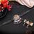 Multi color dual tone oxidised necklace set festive wear
