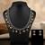Black color premium dual tone oxidised necklace set