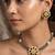 Black color unique dual tone oxidised necklace set