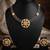 Black color unique dual tone oxidised necklace set