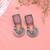 Light pink color dual tone oxidised earrings designer finish