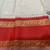 white red silk blend banarasi saree with unstitched blouse piece