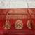 white red silk blend banarasi saree with unstitched blouse piece