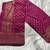 Wine Silk Blend Banarasi Saree Unstitched Blouse Piece