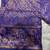 blue silk blend banarasi saree with unstitched blouse piece
