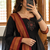 Royal Black & Maroon Ethnic Anarkali Suit with Gold Border Dupatta