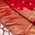 Red silk blend banarasi jaquard designer saree with blouse