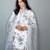 White georgette embroidered kurta set