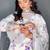 White georgette embroidered kurta set