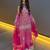 Pink georgette embroidered kurta set
