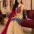 Cream silk blend embroidered kurta set