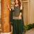 Green georgette embroidered kurta set