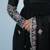 Black satin embroidered kurta set