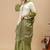 White georgette embroidered kurta set