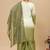 White georgette embroidered kurta set