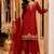 Maroon chiffon embroidered kurta set