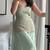 Green georgette embroidered kurta set