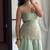 Green georgette embroidered kurta set