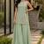 Green georgette embroidered kurta set
