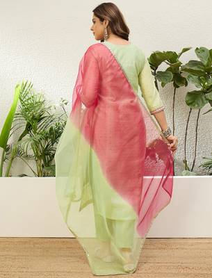 Women's silk 3 piece ethnic set for women 3