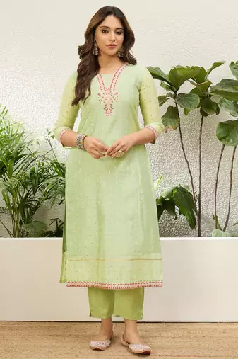 Women's silk 3 piece ethnic set for women