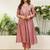Women's vichitra silk anarkali kurta with pant & dupatta set