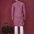 Dusty Pink Heavy Embroidery Work With Fabric Cotton Rayon Mens Ethnic wear Kurta Pajama Set 