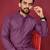 Purple Heavy Embroidery Work With Fabric Cotton Rayon Mens Ethnic wear Kurta Pajama Set 