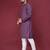 Purple Heavy Embroidery Work With Fabric Cotton Rayon Mens Ethnic wear Kurta Pajama Set 