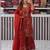 Maroon front & back embroidery work faux georgette kurti with dupatta and palazzo