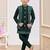 Bottle green jacket attached indo-western  set with computer stone work, lace & fancy buttons