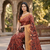 Women   s sana silk digital printed festive wear saree with matching blouse